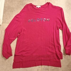 Peloton weekender red sweatshirt